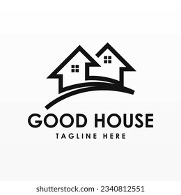 House logo design concept. Simple building logo template. Home logo design template