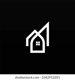 House logo design concept. Simple building logo template. Home logo design template