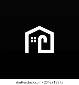 Concepto de diseño del logo de la casa. Plantilla de logotipo de construcción simple. Plantilla de diseño de logotipo residencial