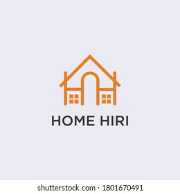 House logo design, construction logo design template, new logo