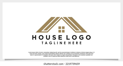 house logo design with creative concept for your bussines