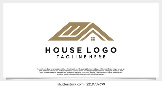 house logo design with creative concept for your bussines