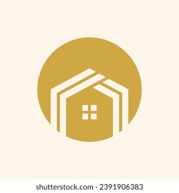 Icono de diseño del logotipo de la casa con concepto moderno creativo