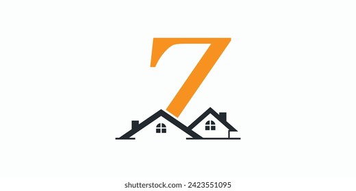 house logo design with letter logo z consept premium vektor