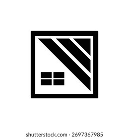 Diseño del logotipo de la casa con un estilo minimalista, simple y elegante