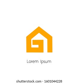 house logo, design the house logo with a simple concept.