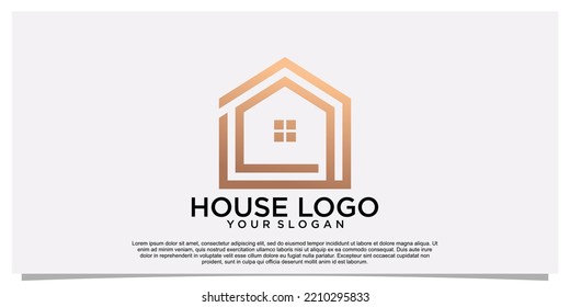 House logo design simple concept Premium Vector Part 1