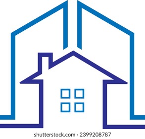Diseño del logotipo de la casa, símbolo, icono, logotipo vectorial