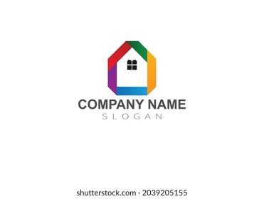 House logo design template. Business vector icon. Real Estate