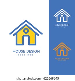 House Logo Design Template Flat Simple