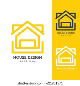 House Logo Design Template Flat Simple