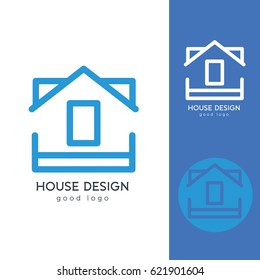 House Logo Design Template Flat Simple