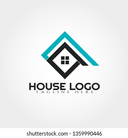 House logo design template, home icon, architecture,building and construction, illustration element -vector
