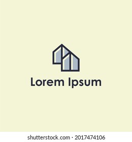 Plantilla de diseño del logotipo de la casa, logotipo para bienes inmuebles, etc.