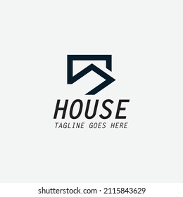House logo design template. Vector illustration