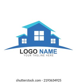 house logo design vector art logo name your tagline here text