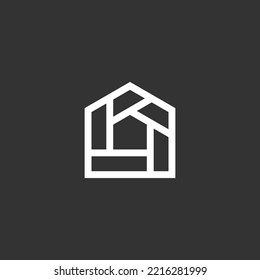 plantilla de ilustración vectorial de diseño de logotipo de casa