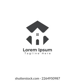 house logo design vector, real estate, home, property, construction, mansion, village, realty, cottage, build logo template.