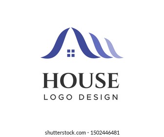 House logo design vector. simple flat logo design