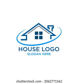 Hauslogo-Design-Vektorgrafik-Vorlage