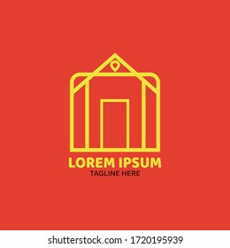  House Logo Design.Real Estate Logo Design.Creative Real Estate Vector. 

