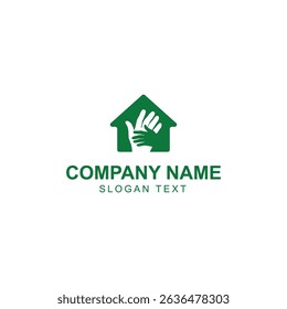 The house logo has two hands