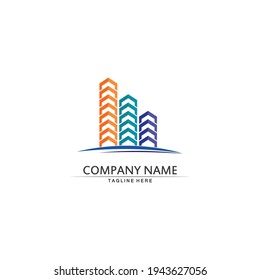 HOUSE LOGO, HOME, OFFICE, window, BUSINESS, Real estate and home buildings vector logo icons template design 