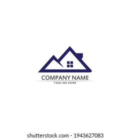 HOUSE LOGO, HOME, OFFICE, window, BUSINESS, Real estate and home buildings vector logo icons template design 