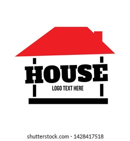 House Logo and Icon Design Template for Property Business