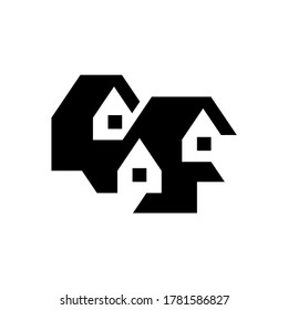 House logo. Icon design. Template elements