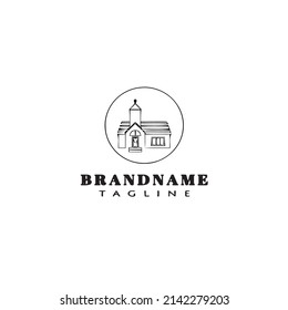 house logo icon design template black modern isolated vector illustration