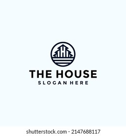 Das Logo des Hauses ist ein Design-Vektorgrafik 