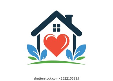 Arte vectorial del icono del logotipo de la casa
