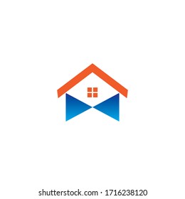 ILUSTRACIÓN DEL VECTOR DEL ICONO DEL LOGO DE LA CASA. EPS 10.