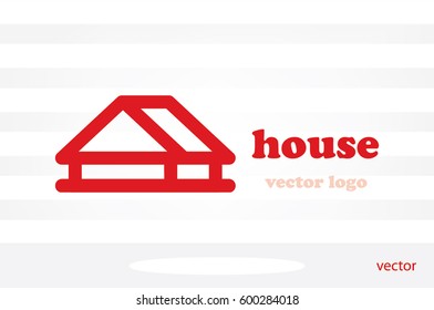 House logo icon vector illustration eps10. Isolated badge for website or app - stock infographics