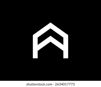Logotipo da casa com letra inicial H, utilizável para imóveis, construção, arquitetura e construção logotipos, letra profissional H design do logotipo da casa
