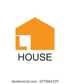 house logo with initial letter l concept For real estate and house rental logo vector template minimalist logo design with simple and trendy style modern logo vector 
