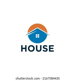 Logo de la casa con diseño vectorial de la luna