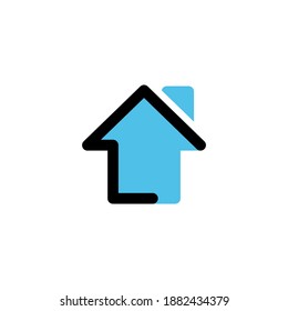 logotipo de casa Vector Premium. Diseño universal elegante de señalización vectorial. Logotipo de negocio premium. Símbolo gráfico del alfabeto para la identidad empresarial.