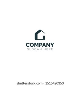 House Logo, Property Vector Logo, Home logo with G letter mark