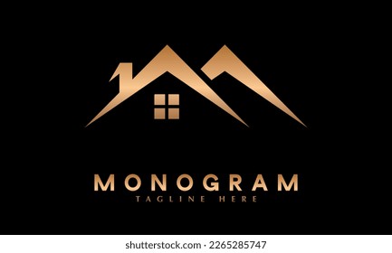 House logo real estate business property sale and purchase abstract template