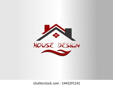 the house logo is red and black