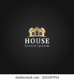 House logo. House silhouette vector logo template. 