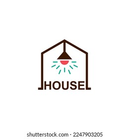 House logo with simple design, line style icons