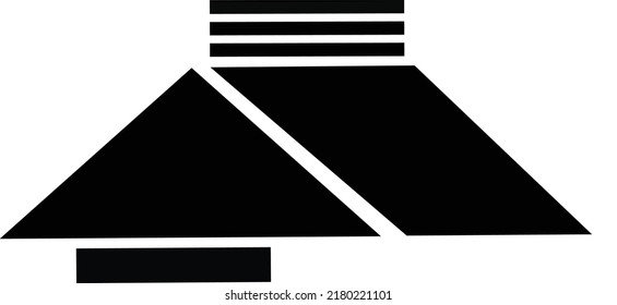 house logo of simple house white background colour dark or black