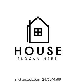 House Logo. House Symbol Geometric Linear Style