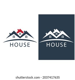Logo de la casa y vector de símbolos