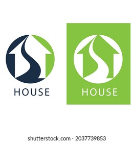 Logo de la casa y vector de símbolos