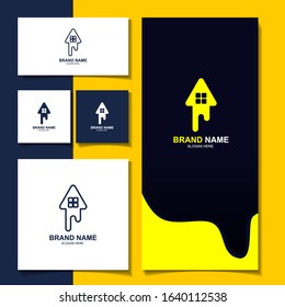 house logo template design mockup 