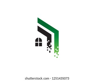 House Logo Template Design Vector, Emblem, Concept Design, Creative Symbol, Icon